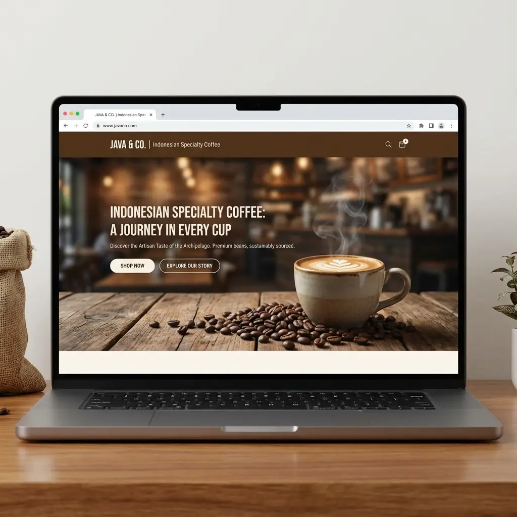 Preview Landing Page Kopi Nusantara Premium