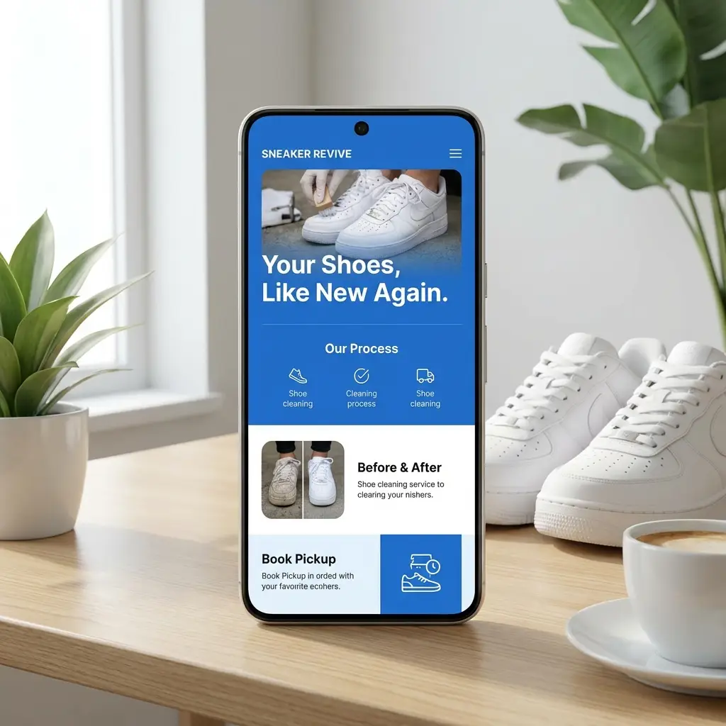 Preview Landing Page Cuci Sepatu