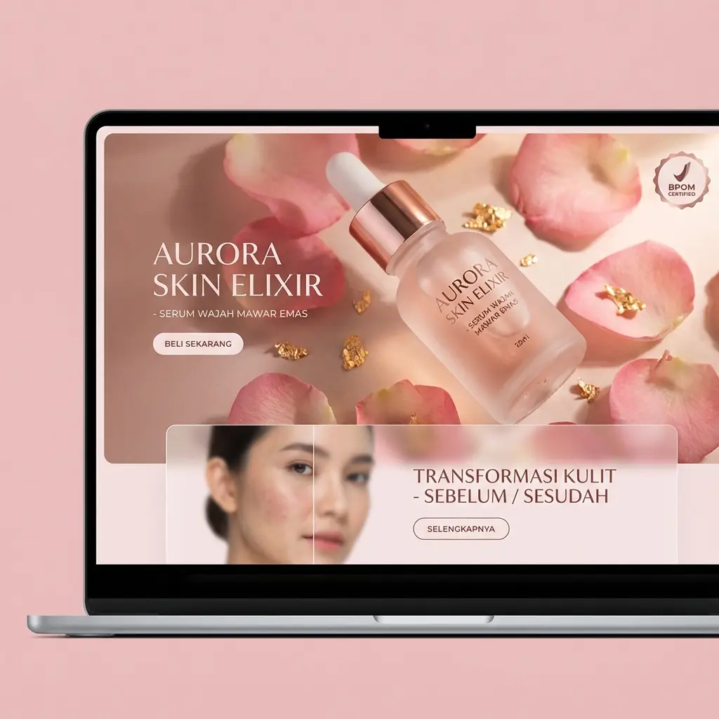 Preview Landing Page GlowUp Serum