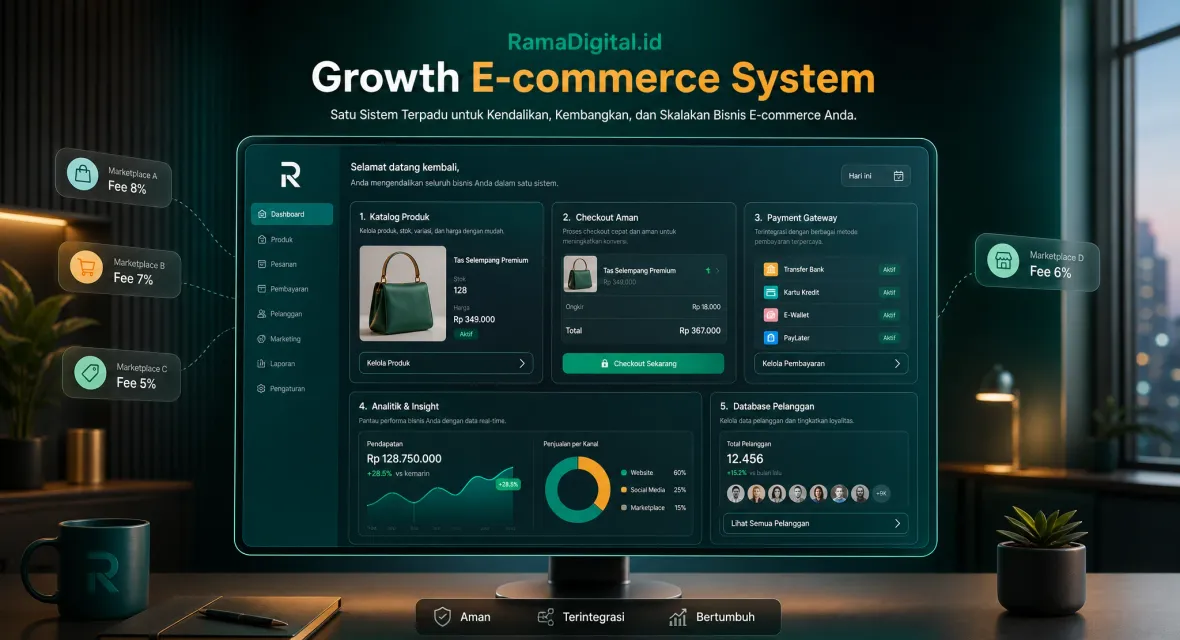 E-commerce growth system untuk brand D2C