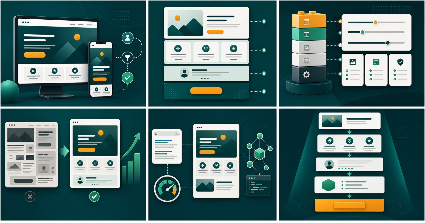 Ilustrasi komponen biaya dan scope pembuatan landing page
